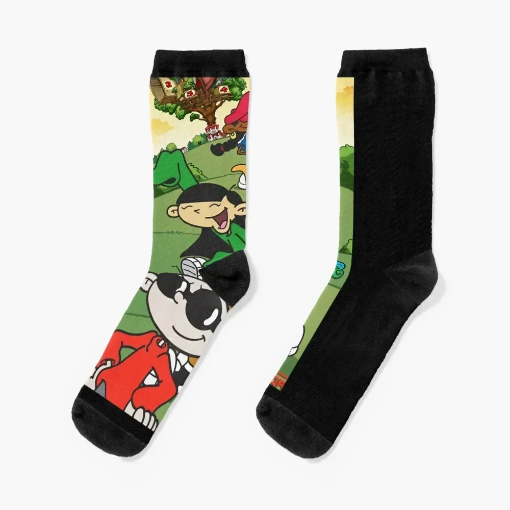 Retro Vintage Codename Kids Next Door Premium Christmas Socks gym Crossfit floor with print Man Socks Women's