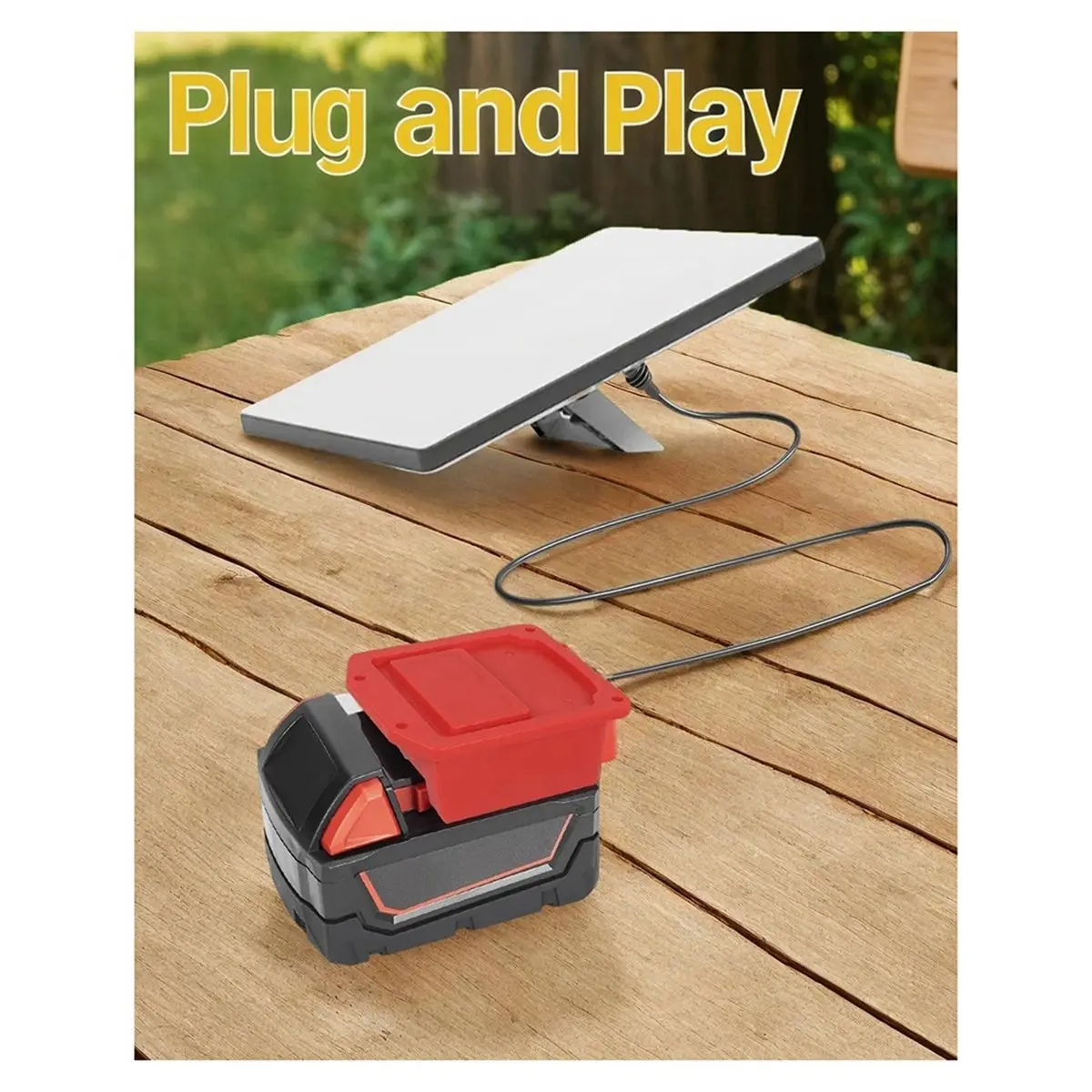 (A23G) Battery Adapter for Star Link Mini, Mil.Wau-Kee Battery, 4.92FT Starlink DC Power Cable, Star Link Mini Accessories