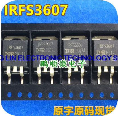 Original Character Original Code IRFS3607TRLPBF IRFS3607 TO-263-3 N Channel 75V/80A          50PCS -1lot