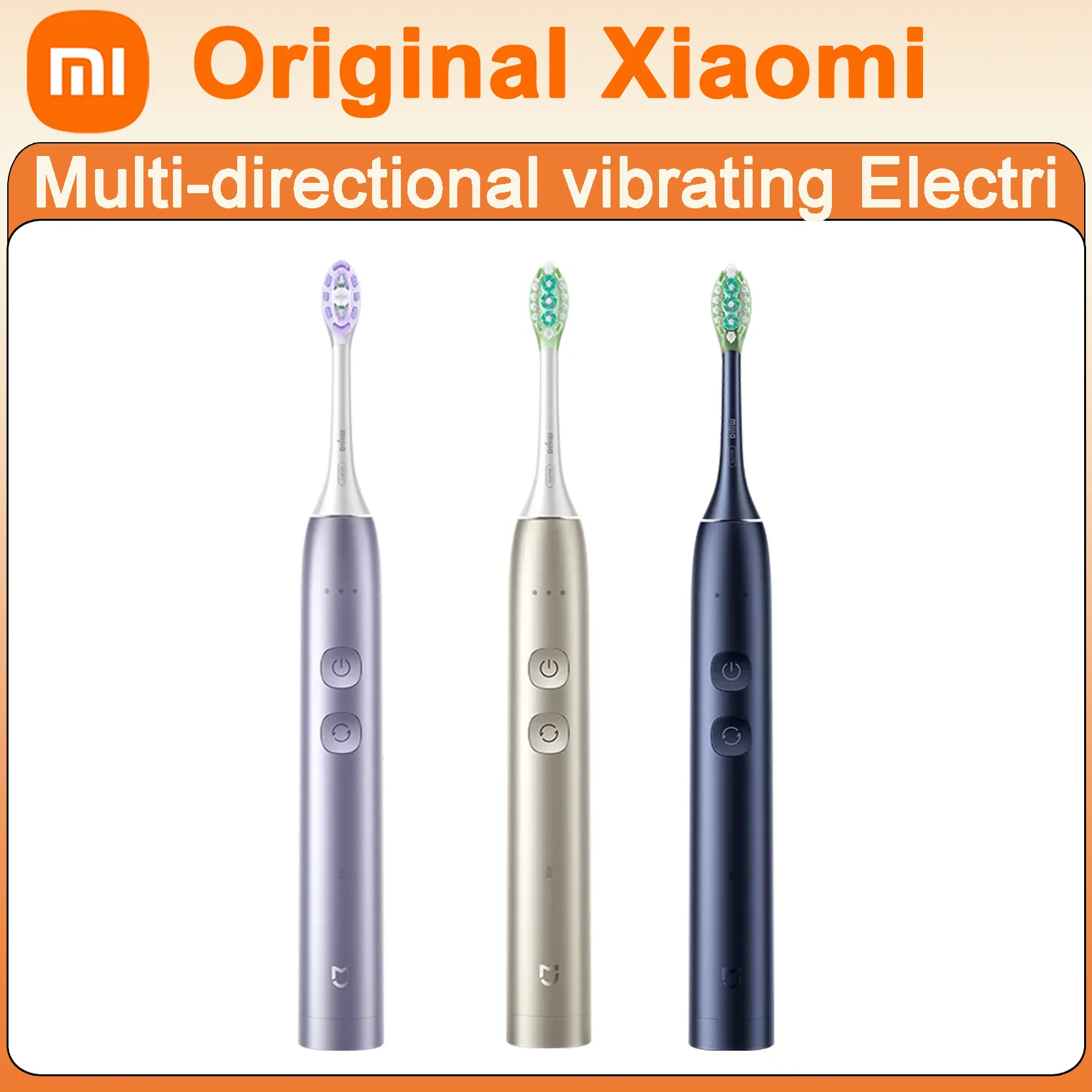 Original XIAOMI Smart 5 Modes Multi directional Vibrating Electric Toothbrush Full Body Waterproof Long Battery App Control