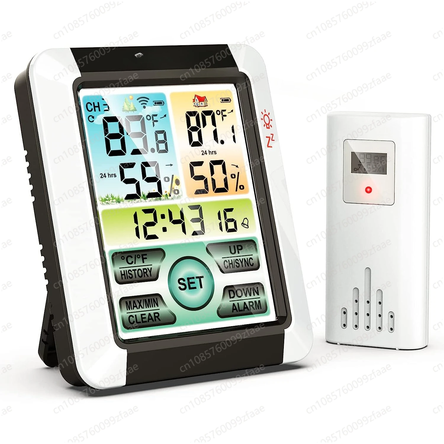 

2022 Amazon cross-border new indoor and outdoor , color large-screen electronic alarm clock