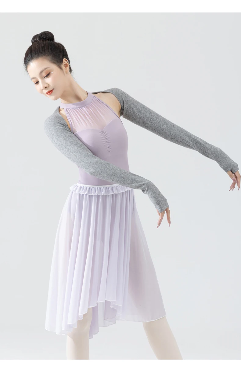 

Dance skirt, half-length skirt, net gauze ballet dress, adult women's gymnastics suit, dance practice outfit, gauze skirt