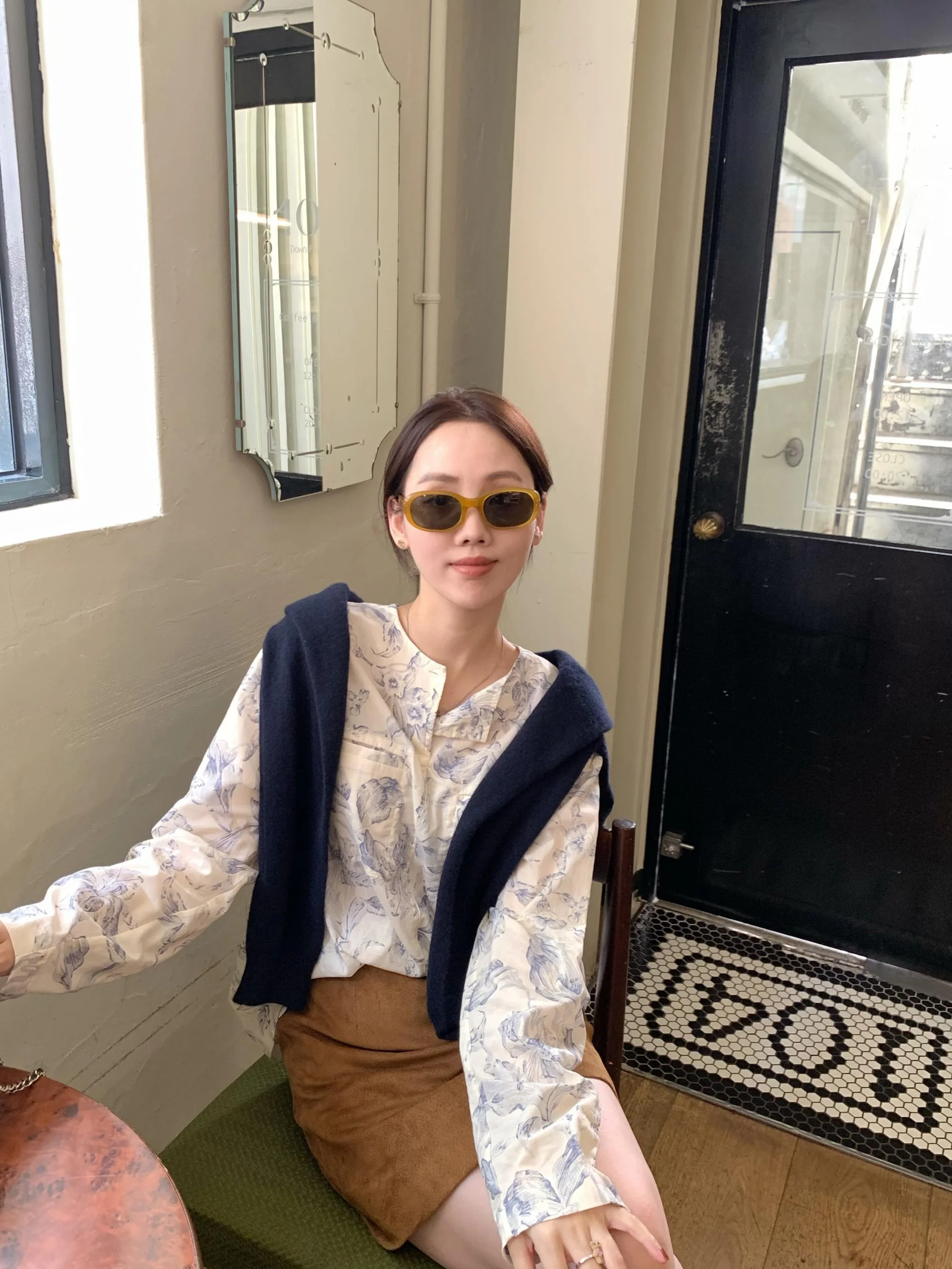 

Женская блузка SPRING AnTing Huan в китайском стиле, тонкая, с длинными рукавами, с принтом под сине-белый фарфор, новая коллекция.