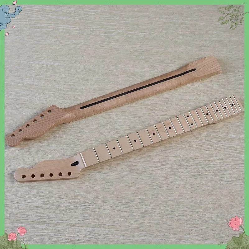 6-String 22-fret electric guitar neck beef bone pillow peach pipe neck plus maple matte modified DIY