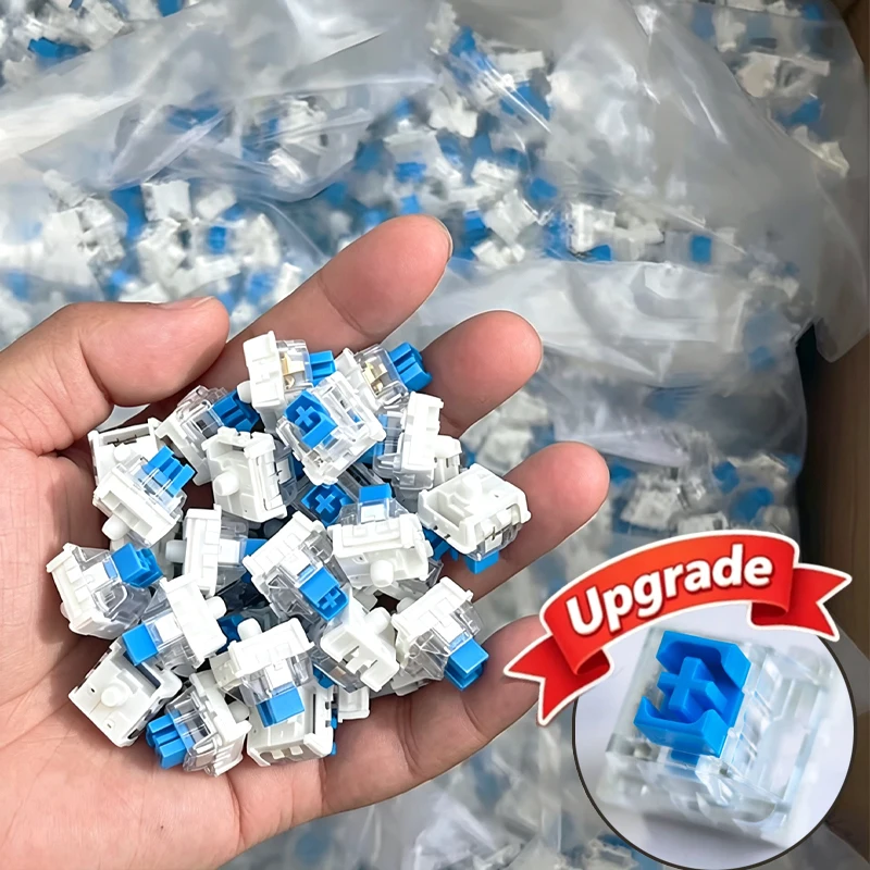 Upgrade Loud Clicky Switches Tactile Mechanical Key Fidget Decompression Buttons DIY Stress Relief Toy Props 3D Print Keychain