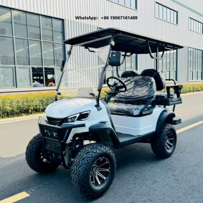 Luxury 4 Seat Electric Golf Cart with Durable Tires lyx