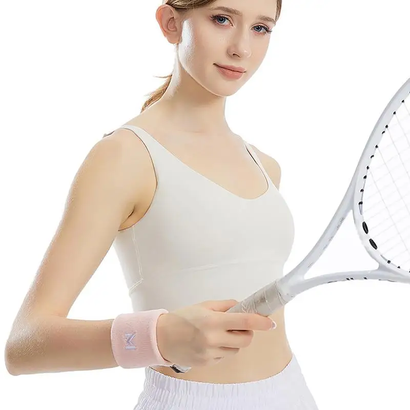 Tennis Wristbands Sports Wrist Sweat Absorption Protective Wristband Women Men Comfortable Fit Fitness Equipment for Badminton image 4