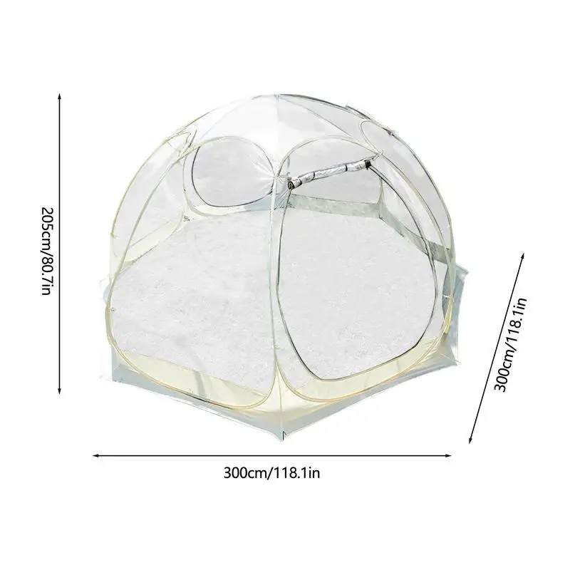 Imagem -06 - Tenda Dome Impermeável Transparente para Camping Outdoor Tent Cogumelo para Wild Trips Caminhadas e Sobrevivência 510 Pessoa