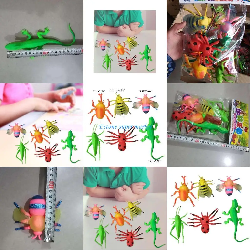 

090B игрушки-трюки, пластиковые реалистичные игрушки-насекомые, подарок для детей, детство
