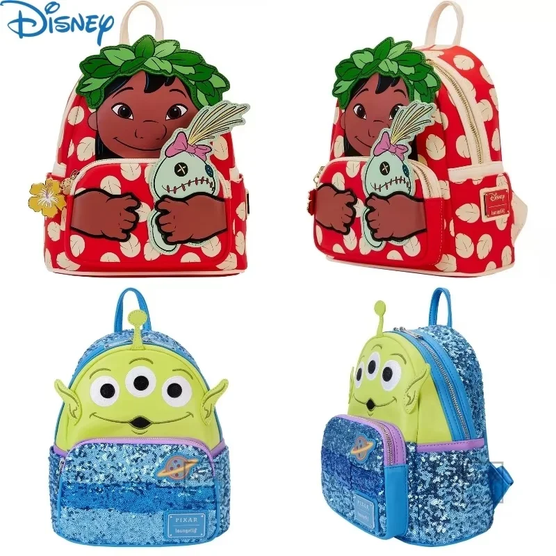 New Loungefly Disney Pixar Up Working Buddies Womens Double Strap Shoulder Bags Purse School Backpack Cute Cartoon  Backpack ﻿