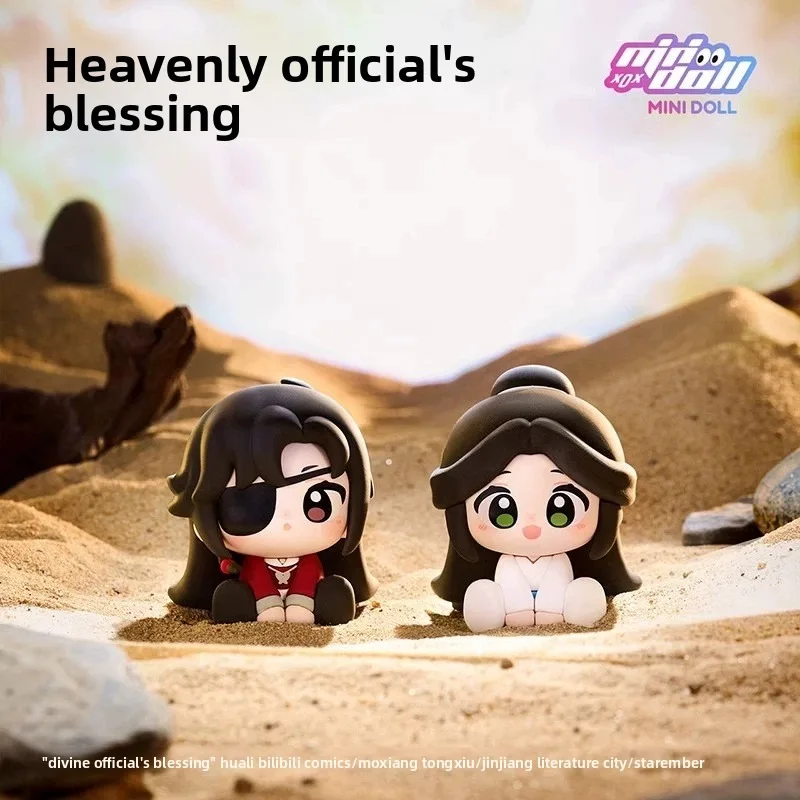 Heaven Official'S Blessing Mingyue Loulan Serie Blind Box Speelgoed Pop Leuke Cartoon Hua Cheng Xie Lian Action Anime Figuur Gift
