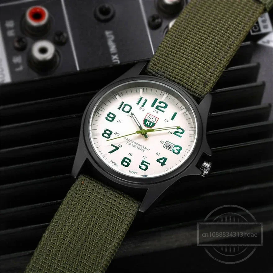 ساعة يد رياضية فاخرة للرجال ، ساعة كاجوال على الموضة للرجال