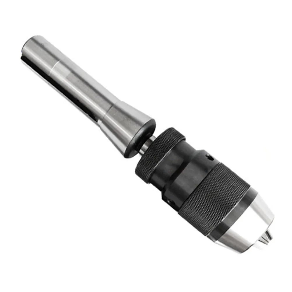 MT2 R8 Shank Drill Chuck for Morse Taper Lathe CNC Machine Self-Tightening Chuck with B10-B22 Compatibility No Key Needed