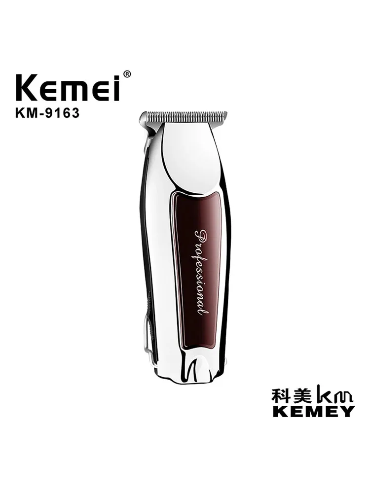 Kemei KM-9163 USB Rechargeable Professional Men Hair Trimmer Electric Low Noise Cordless Haircut Machine