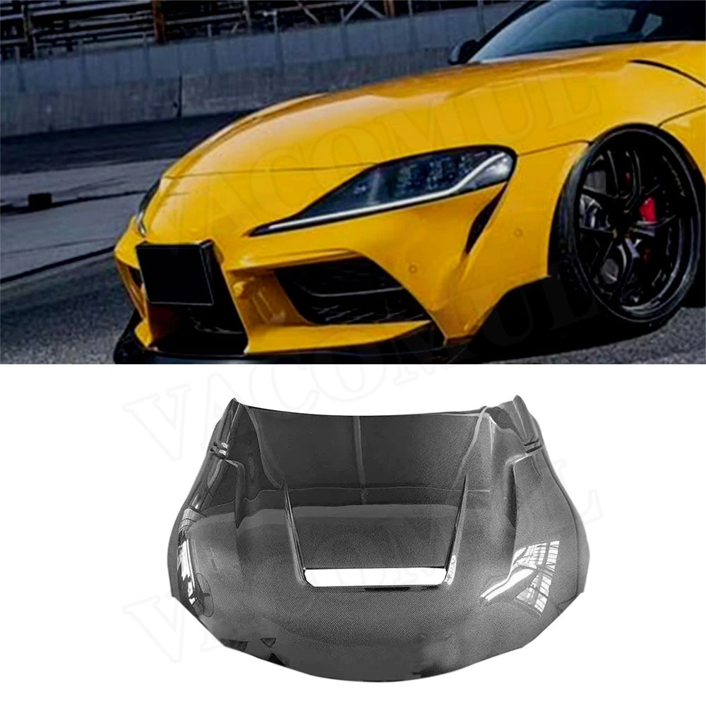 

Капот двигателя VACOMUL из углеродного волокна для Toyota Supra 2019-2020 гг., крышка капота двигателя FRP, Стайлинг автомобиля