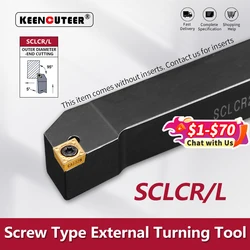 SCLCR0808/1010/1212/1616/2020/2525 utensile per tornitura esterna SCLCR SCLCL barra per tornio supporto per tornitura barra di taglio per utensili da taglio CNC