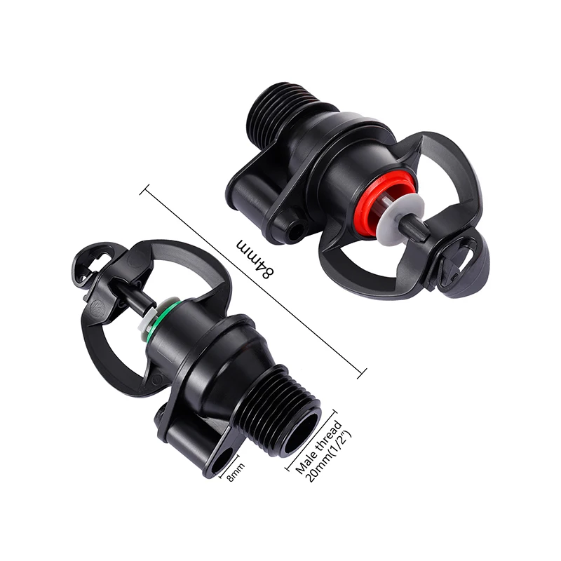5Pcs Pressure-Compensating High-Volume Sprinkler Head 35L 55L100L Advanced PC Flow-Control Sprinklers Agricultural Spray Nozzle