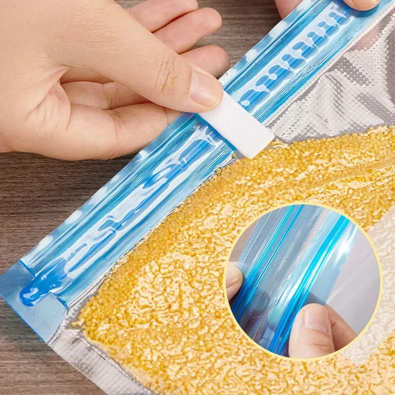 5/10Pcs Reusable Vacuum Sealer Bags Food Storage bag Household Vacuum Vegetables Food Sealer Bag With Hand Pump Sealing Clips