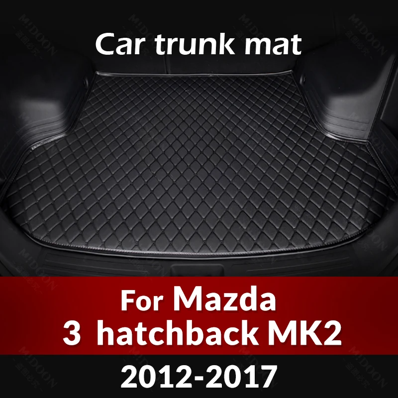 

Коврик для багажника автомобиля для Mazda 3 хэтчбек MK2 2012 2013 2014 2015 2016 2017, пользовательские автомобильные аксессуары, украшение интерьера автомобиля