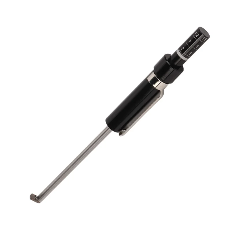 

Car Brake Pad Detection Pen Scale Tire Tread Depth Gauge Measuring Tool Black Silver Universal For Internal External