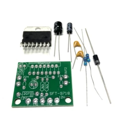 Placa amplificadora TDA7297 a granel DC 12V pura trasera 2,0 Doble Canal 15W + 15W Kit electrónico DIY