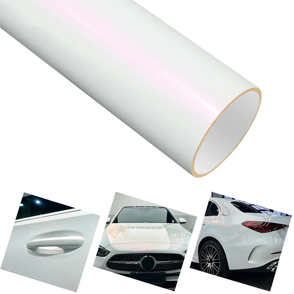 

Car Vinyl Film PET Ultra Gloss Diamond Pink Auto Wrapping Decal With Air Release Self Adhesive Car Body Decoration Film Sticker