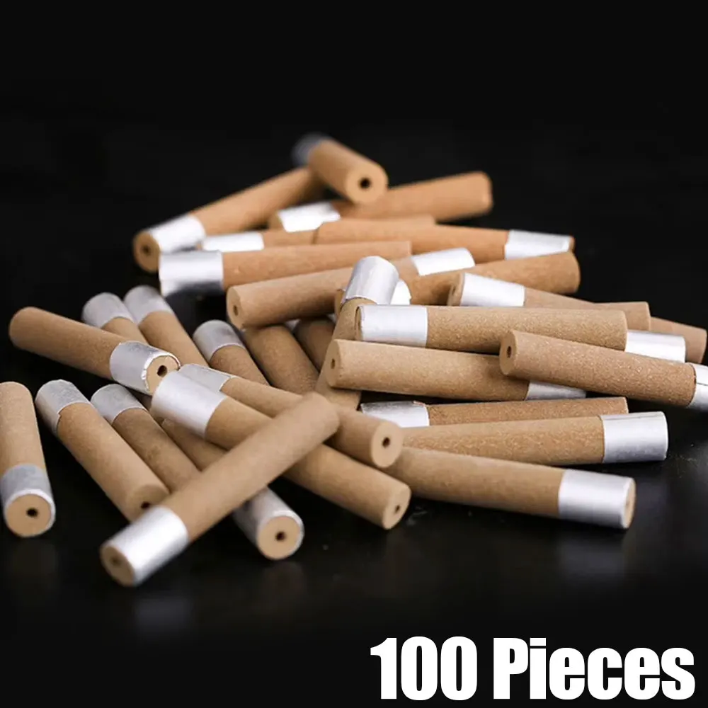 100pcs Moxa Acupuncture Stick Replaceable Moxibustion Burning Tube Natural Therapy Moxa Stick for Beauty Salon Moxibustion