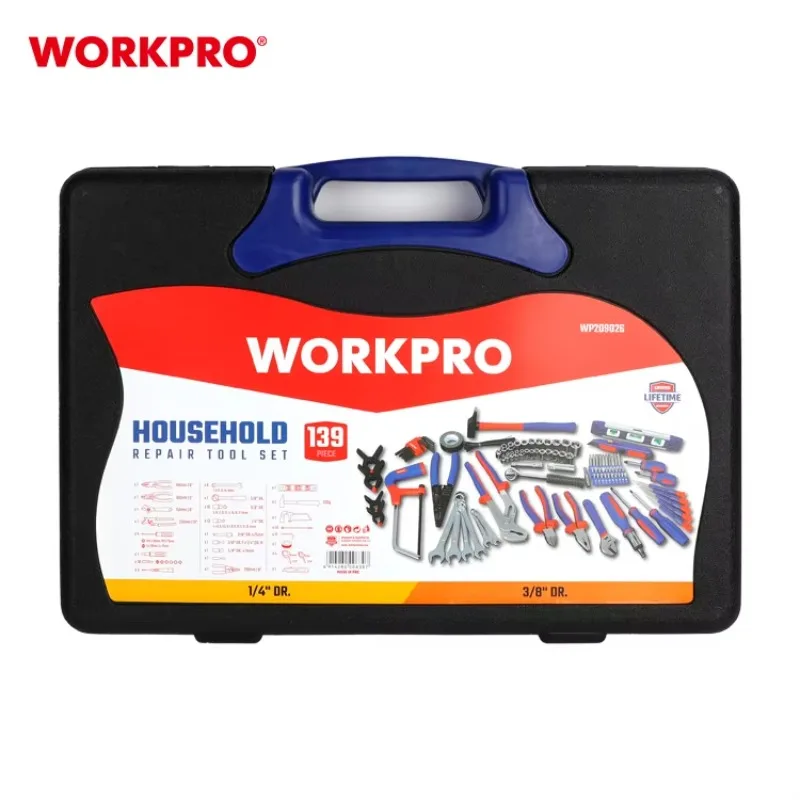 139 PCS General Household Hand Tool Kit with Storage Case Practical Tool Sets for Household Use