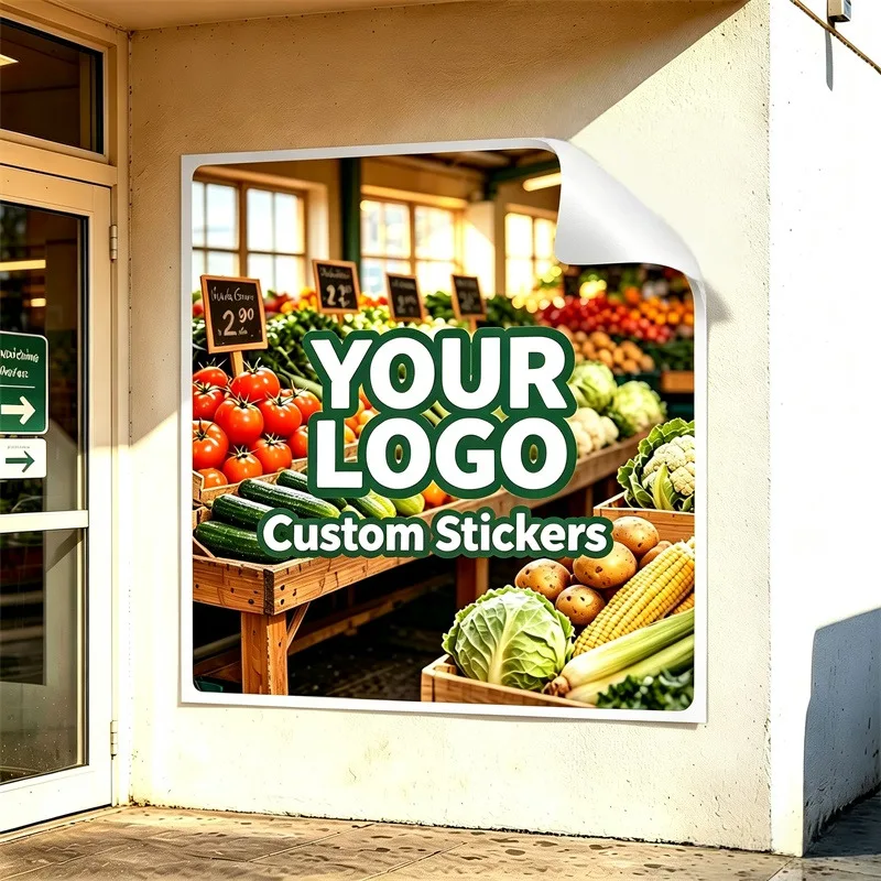 Any Size 100 cm Custom Stickers Suitable For Assisted Living Facility Massage Parlor Restaurant Commercial Advertising Promotion