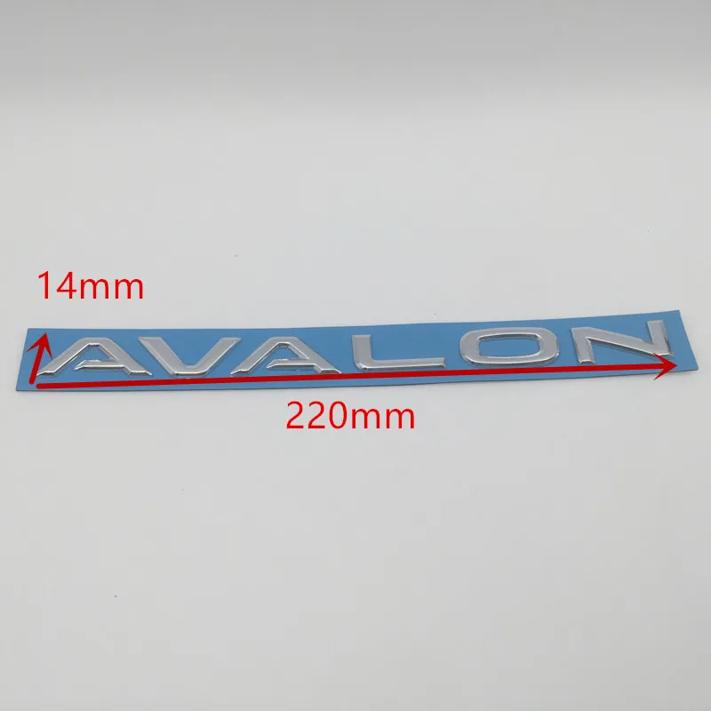 1pcs 3D ABS for AVALON car Letter Emblem Fender side Rear tail trunk Decals badge sticker Decal styling auto Accessories