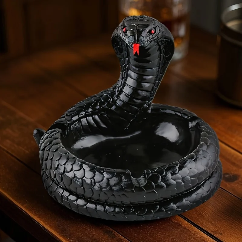 

Ins Unique Cobra Ashtray Suitable for Home Office Decoration Perfect Portable Smoking Accessories Funny Cigarette Holder