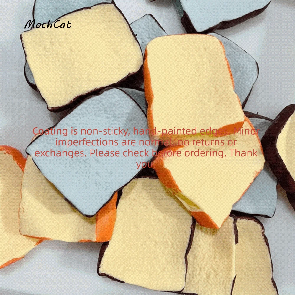 Crispy Sound Toast Crunchy Squishy Hand Relax Handmade Crispy Toast Bread Shapable Pinch Blocks Filled Squishy Student Prize