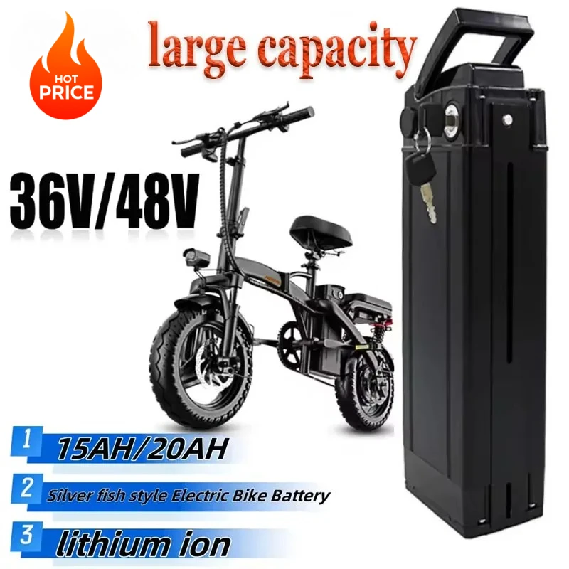 Haiba Silver Fish 36V 48V 15Ah 20Ah for 1000W 800W 500W 250W Battery Replacement