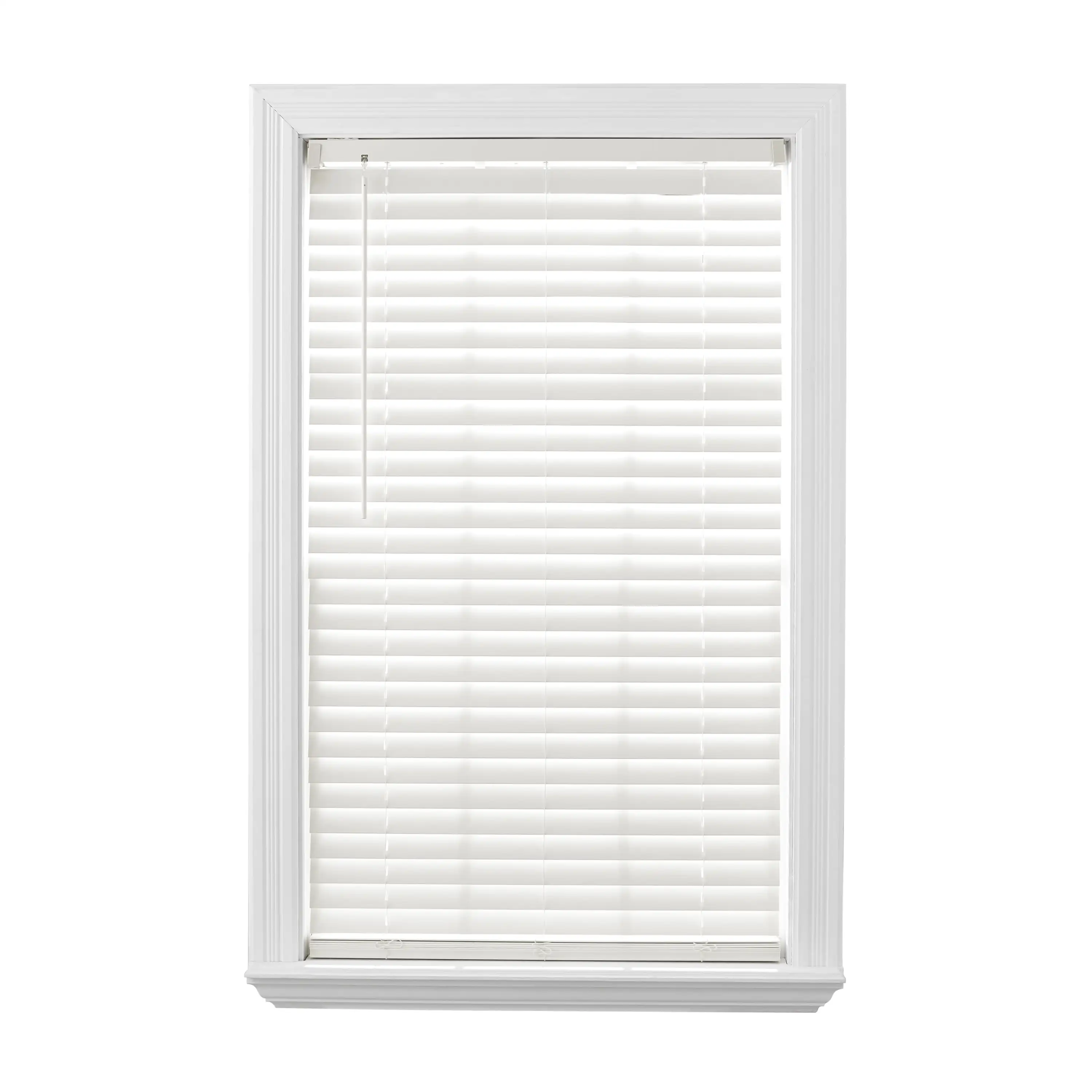 

Better Homes & Gardens 2" Cordless Faux Wood Horizontal Blinds, Antique White, 23x64