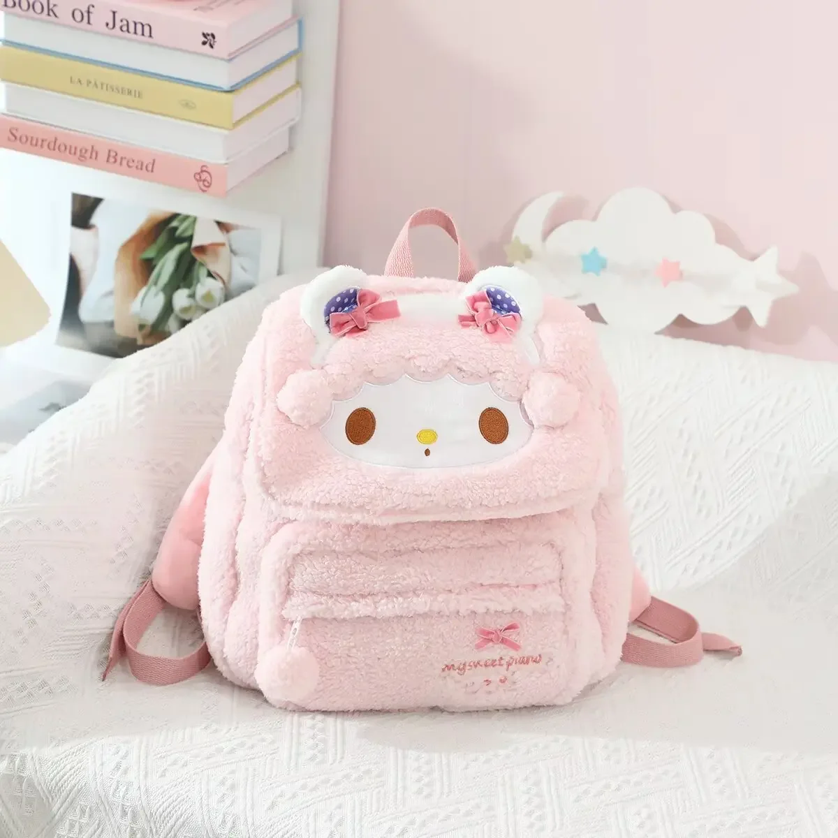 

Японское аниме Sanrio My Melody Плюшевый рюкзак Плюшевая мелодия Сумка My Sweet Piano Школьная сумка в японском стиле Дорожная сумка Подарки для девочек
