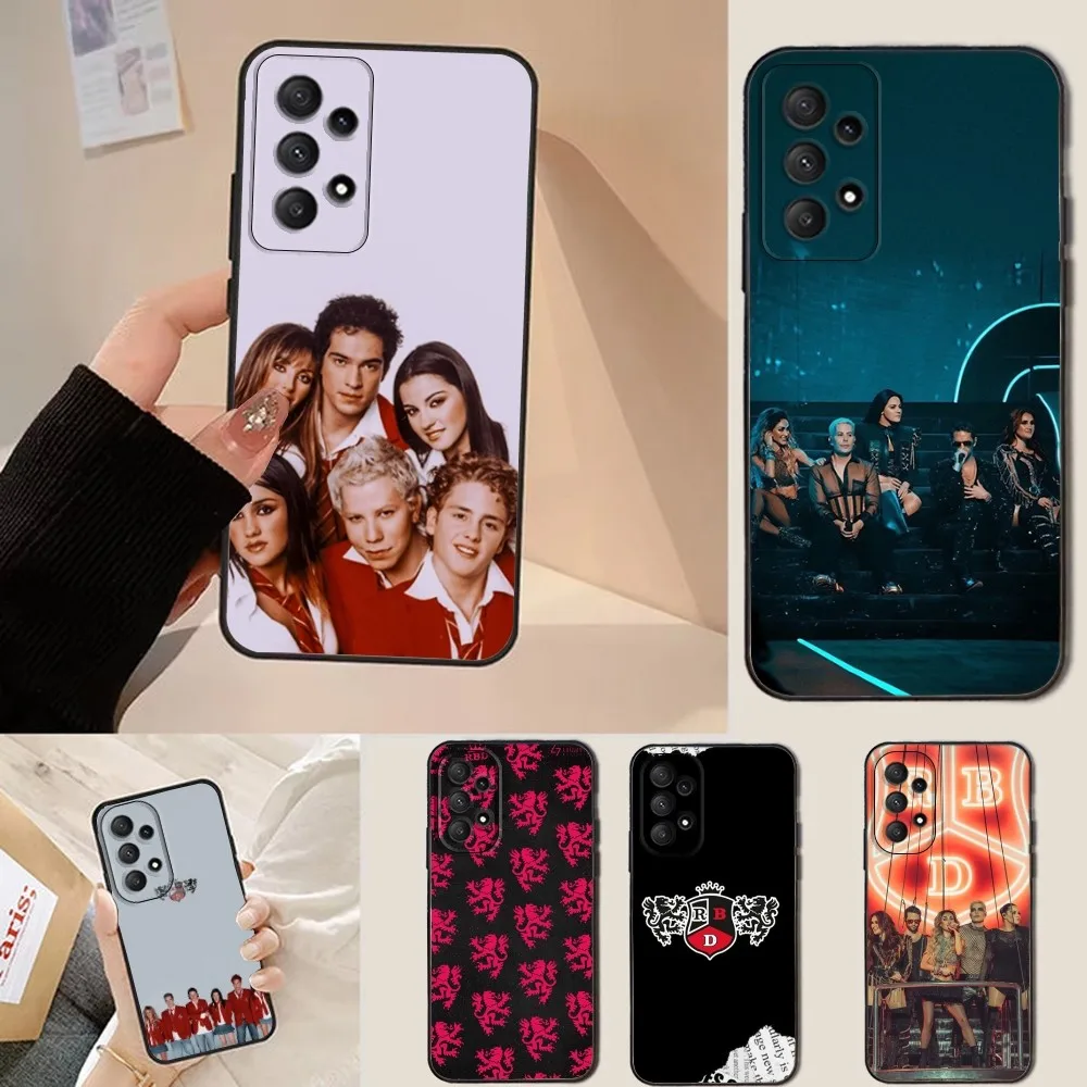 

R-RBD Chorus R-Rebelde Phone Case For Samsung Galaxy A13,A21s,A22,A31,A32,A52,A53,A71,A80,Soft Black Shell