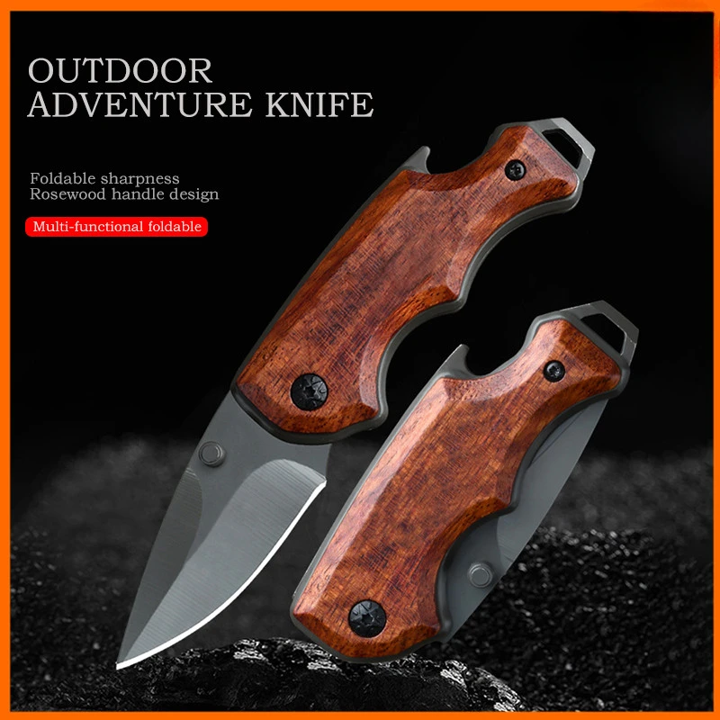 

Outdoor Camping Mini Pocket Folding Knife Portable EDC Knife Mountaineering Self-Defense Rescue Survival Knife Multipurpose Tool