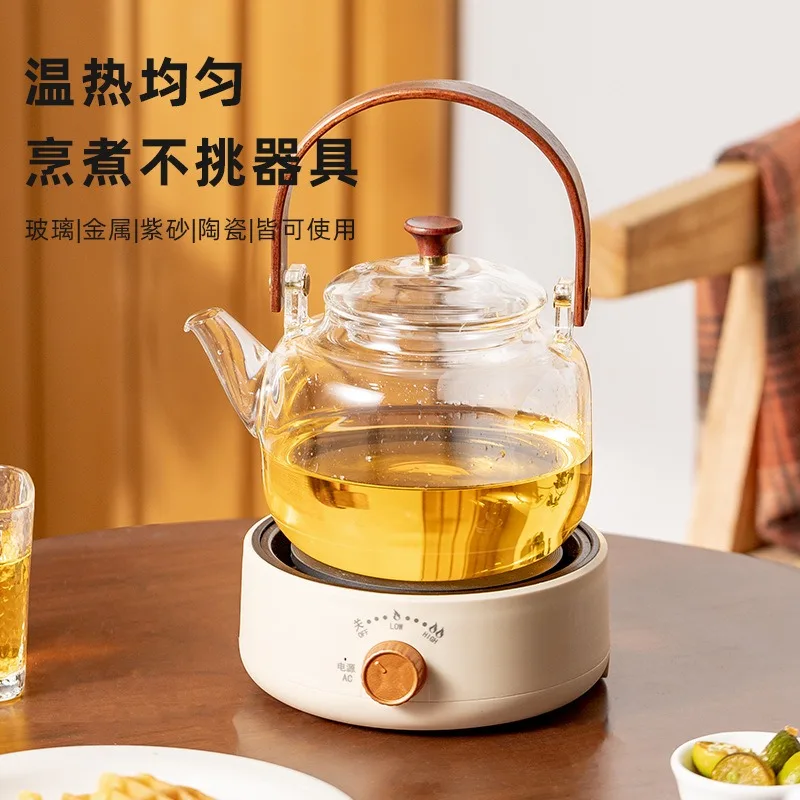 

New Flower Tea Kettle Electric Stove Multi-Function Electric Water Boiling Tea Brewing Furnace Mini Compact Electric Tea Maker