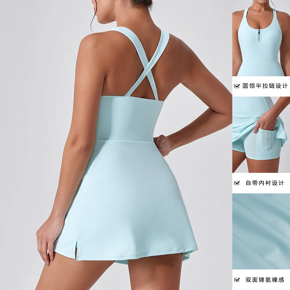 

Naked Anti Glare Base Sports Dress, Outdoor Golf Vest, Tennis Mini Skirt, New, Summer
