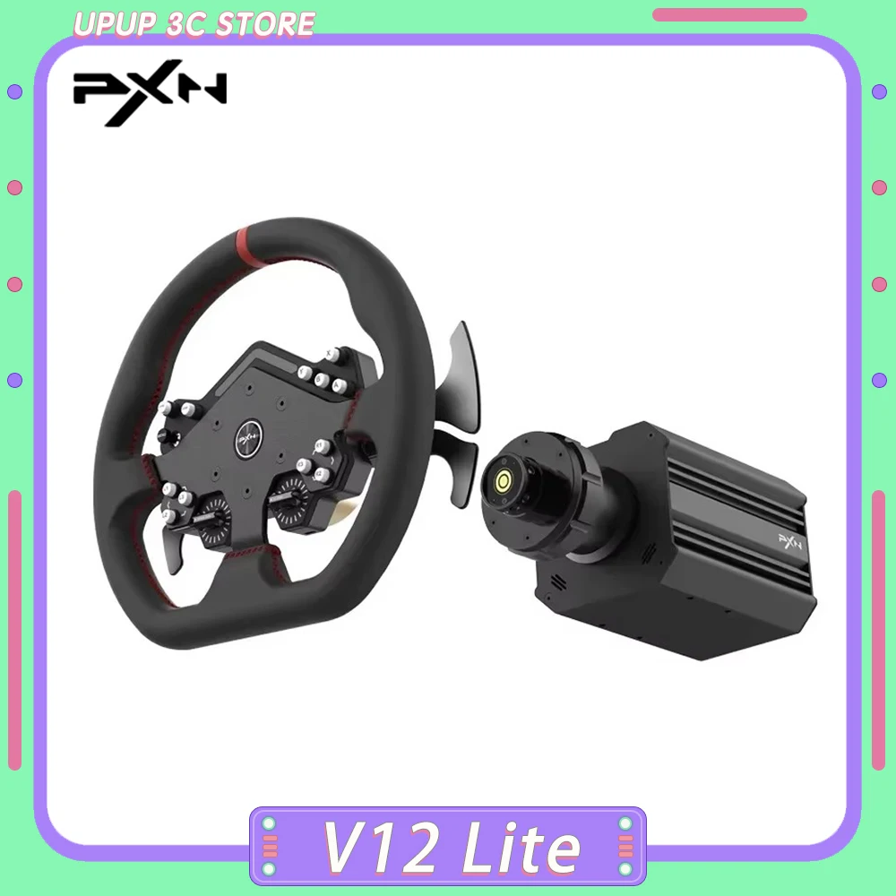 

Pxn V12 Lite Gaming Steering Racing Wheel Lite 6nm Real Direct Drive Force Feedback Simulator For PS4 PS5 XBOX ONE Pc Windows