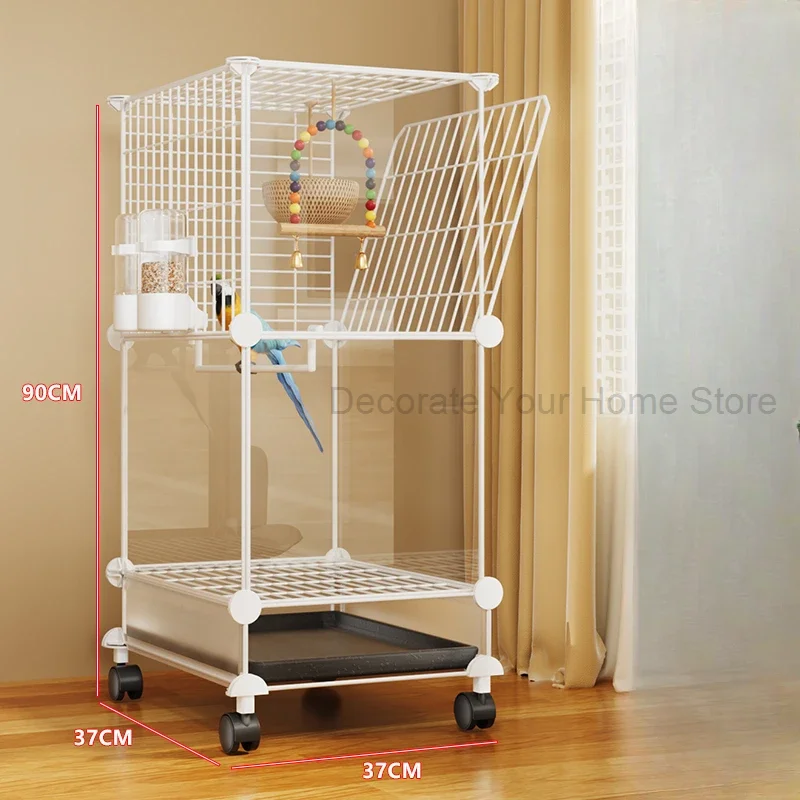 Carrier Breeding Feeder Bird Cage Hamster Habitat Courtyard Bird Cage Budgie Luxury Oiseaux Accessoires Pet Products RR50BC