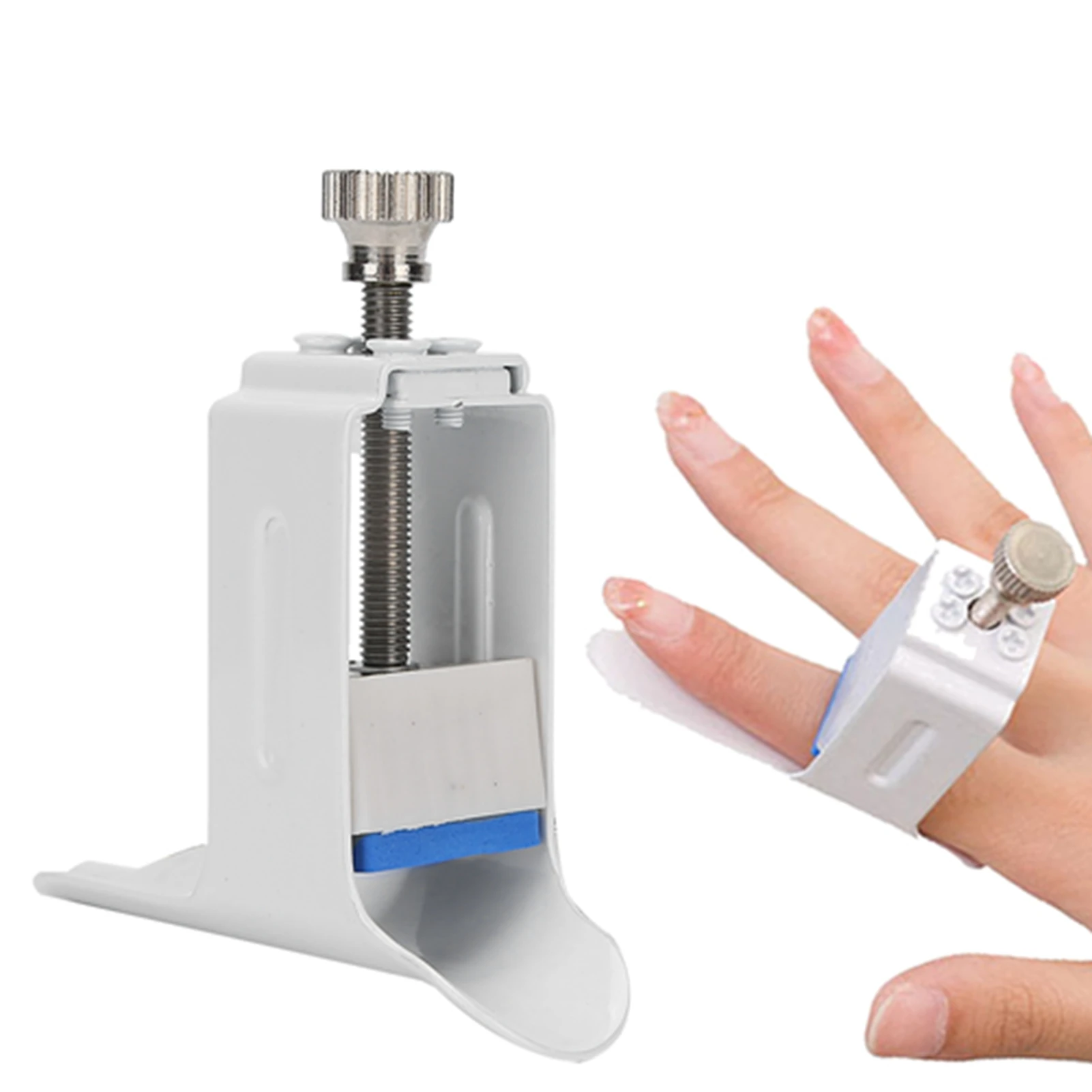 Finger glätter Hand verletzung Gelenks tütze Klammer Finger rehabilitation maschine weiß durchschnitt liche Größe Finger glätter