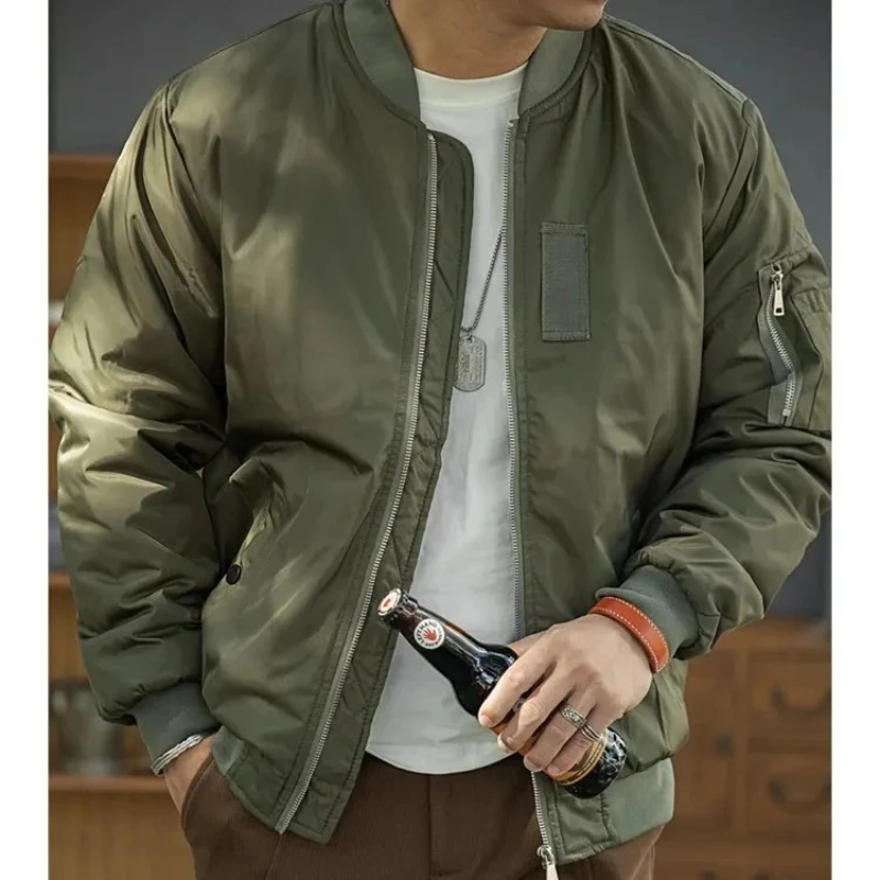 High-Street Herren Fliegerjacken Winddichte Motorradjacke Modische Piloten-Cargo-Kurzjacke Outdoor-Sport Baseball-Bomberjacken