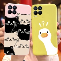 Case For Realme 8 Pro / Realme 8 4G Cute Cartoon Candy Color Soft Silicon Cover For Realme8 8Pro RMX3085 RMX3081 Phone Cases
