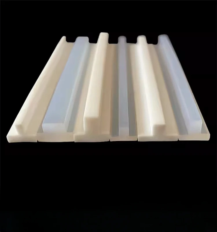 Silicone Rubber T Strip Gap Cover Sealing Bar Waterproof Heat Resist White Translucent