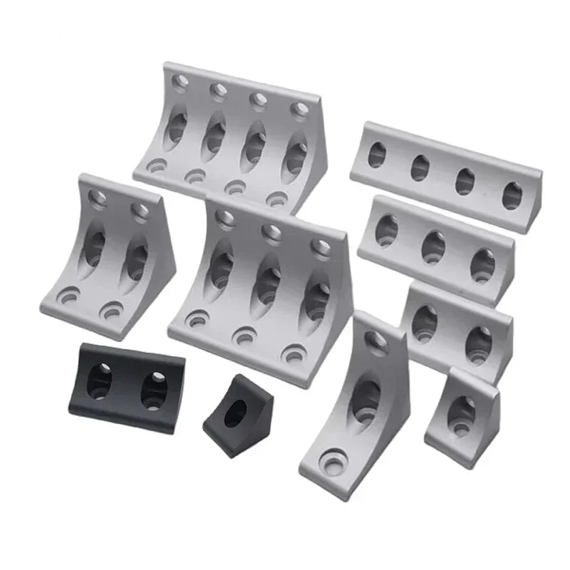 Aluminum Extrusion Corner Fitting Angle Code Vertical Straight Corner Fitting 20203030404045456060808090901001