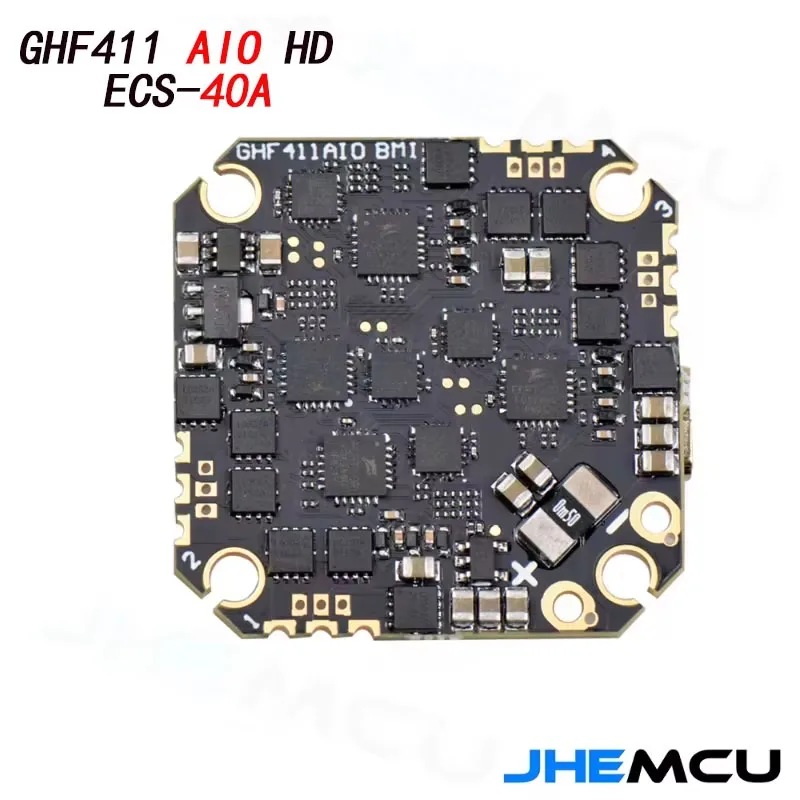 

JHEMCU GHF411 AIO-HD ESC-40A F411 Flight Controller 40A Baro OSD 3-6S Lipo 4in1 Brushless ESC For FPV RC Freestyle Racing Drone