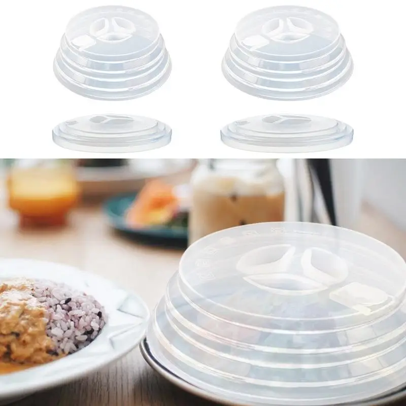 Splatter Cover For Food Foldable Splatter Guard Dish Plate Lid Multi-function Dishwasher Safe Cooking Splash Guard Kitchen