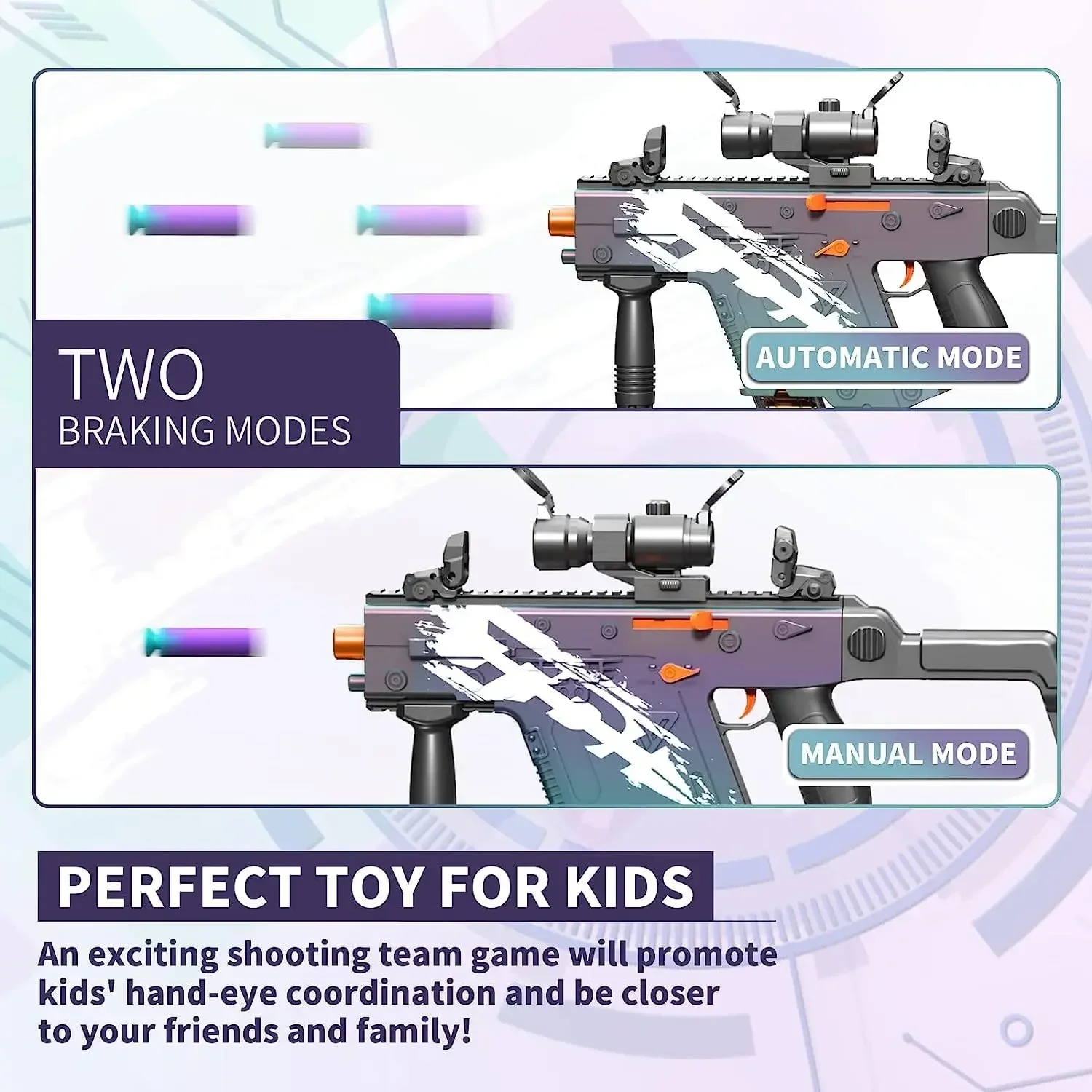 2024 Toy Gun Electric Toys Foam  Auto-Manual Sniper Rifle Shooting Game Soft Bullet Toy for Kids Boys Adults Gift Airsoft Pistol