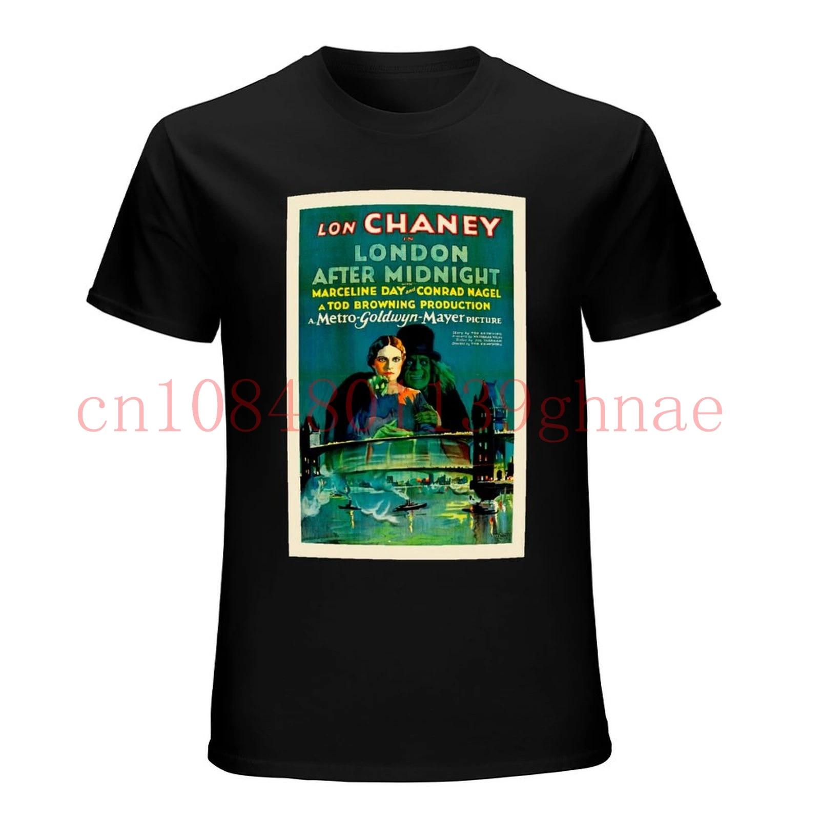 London After Midnight 20S Retro Movie Poster Unisex T-Shirt(1)